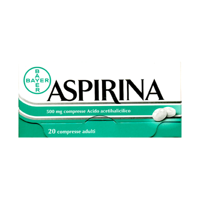BAYER Aspirina 500 mg Acido acetilsalicilico 20 compresse Antipiretico Analgesico